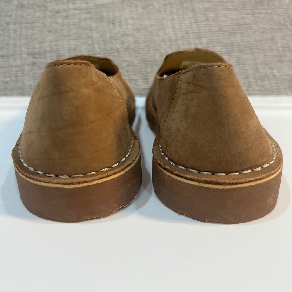 LL Bean Stonington Slip On Suede Loafer Shoes Womens 10 Brown Comfort Casual - Picture 8 of 10